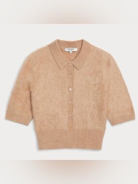 Naked Cashmere Maisie Brushed Cashmere Collared Sweater. Size ML
